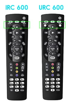 Shaw Direct IRC 600 and URC 600 remote controls