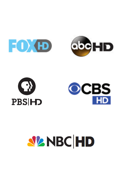 réseaux americains disponibles sur Shaw Direct