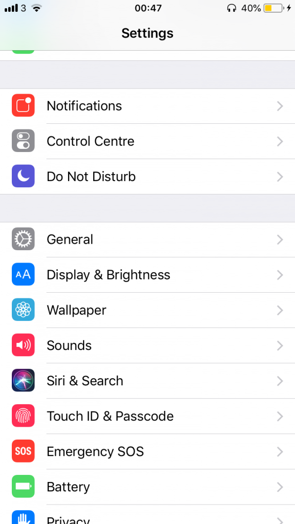 phone network reset