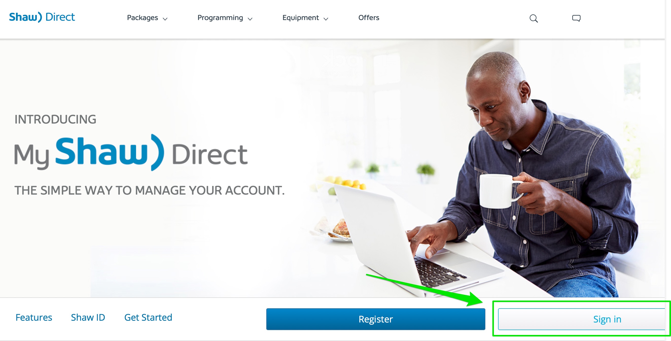 Login to Shaw Direct