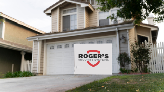 Rogers Ignite Home Security sign in front of a house