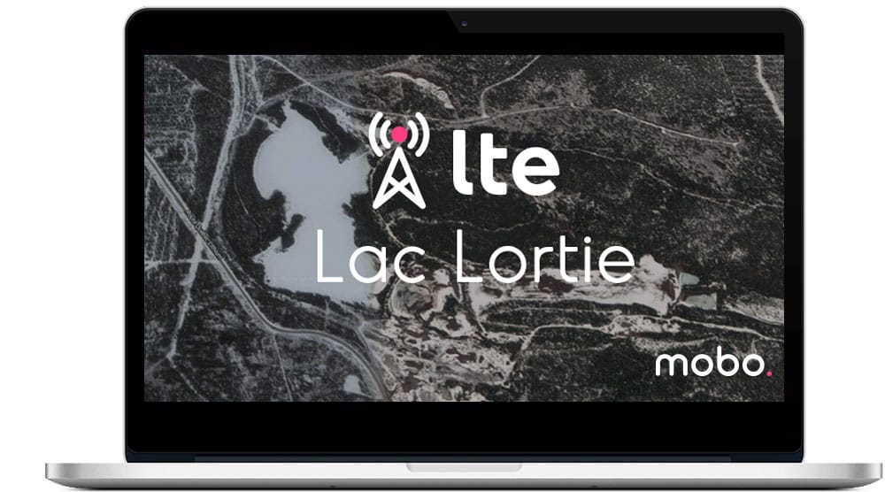 Nouvelle antenne internet LTE à Lac Lortie