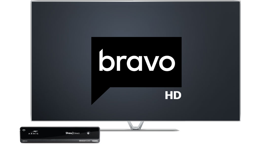 image of a screen featuring Bravo on Shaw Direct