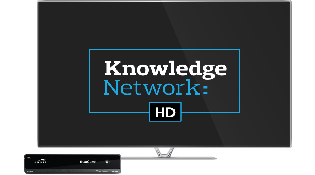 image of a screen featuring Knowledge Network HD on Shaw Direct