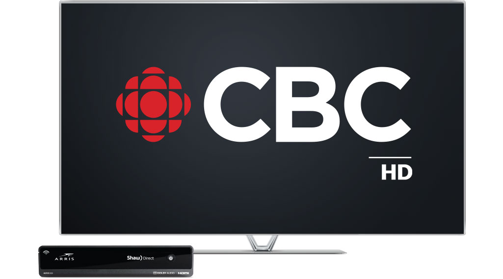 image of a screen featuring CBC HD on Shaw Direct