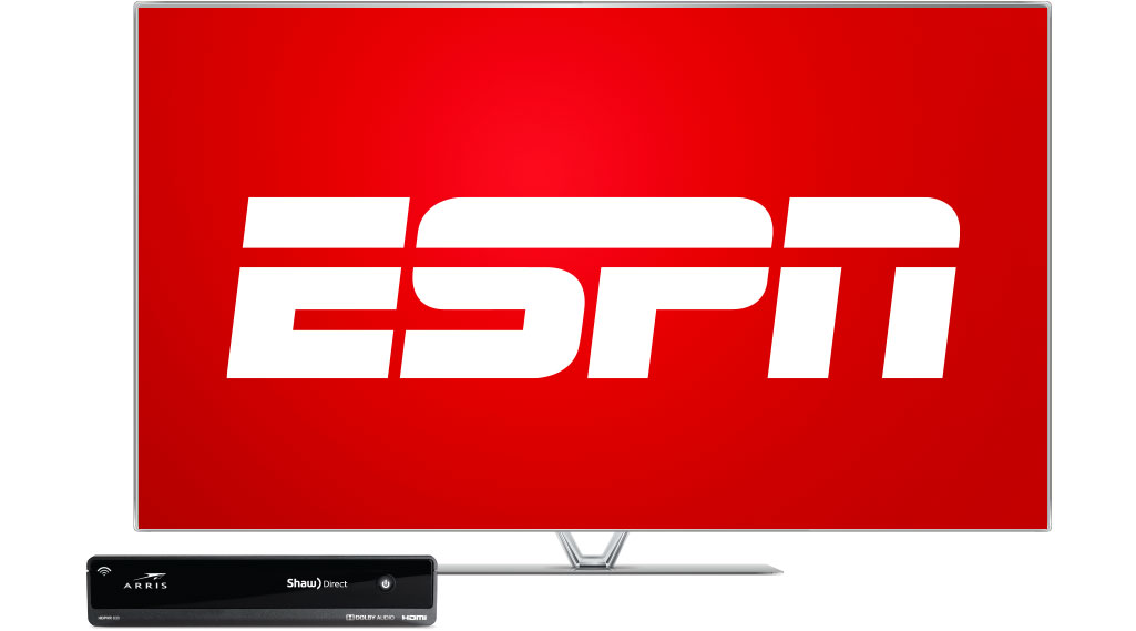 image of a screen featuring ESPN Classic on Shaw Direct