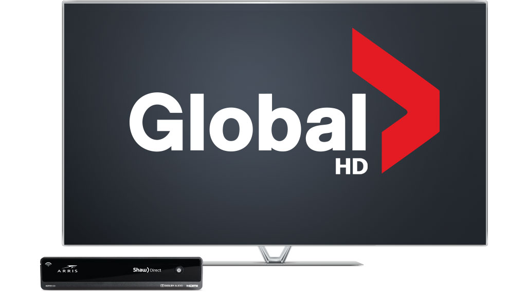 image of a screen featuring Global HD on Shaw Direct