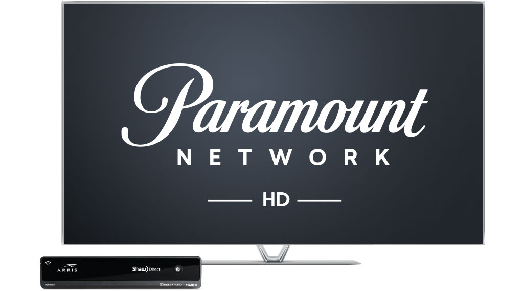 image of a screen featuring Paramount Network HD on Shaw Direct