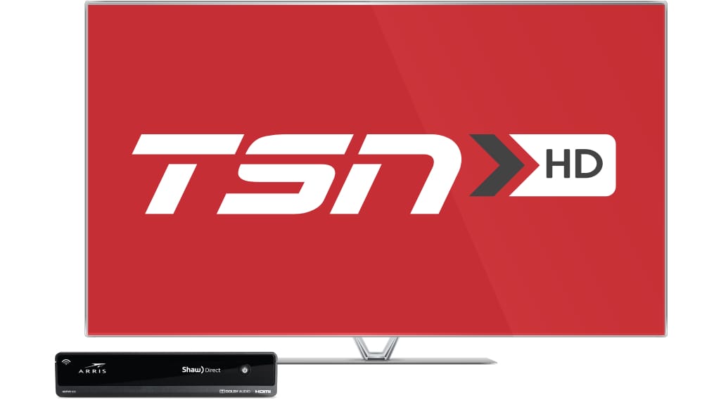 image of a screen featuring TSN HD on Shaw Direct