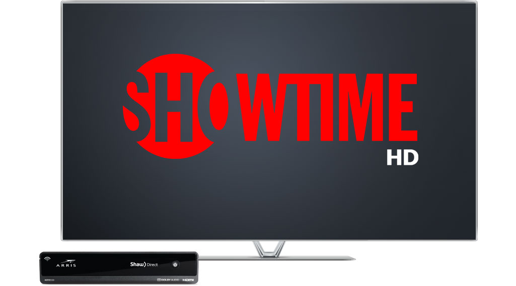 image of a screen featuring Showtime on Shaw Direct