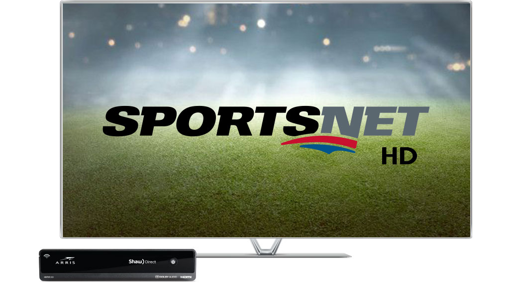 image of a screen featuring Sportsnet HD on Shaw Direct